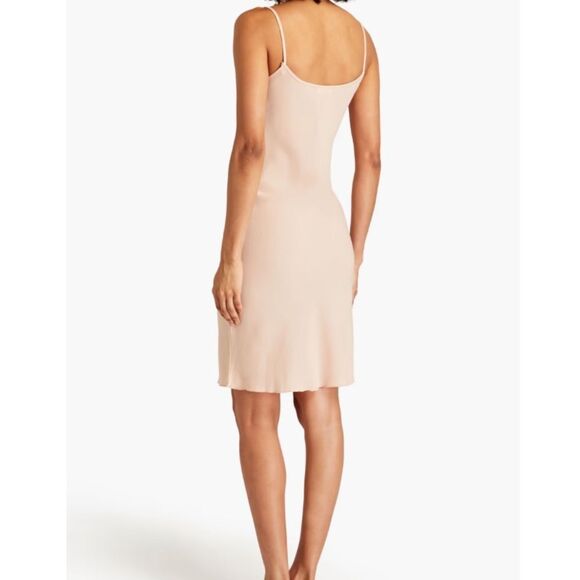 RED VALENTINO Dress Slip NWT Crepe Chemise Neutral Champagne Size 4 - Picture 2 of 8